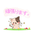 ぶちねこ♪しっぽはハート柄～日常会話編～（個別スタンプ：16）