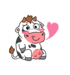 MooMoo the cow in love（個別スタンプ：1）