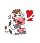 MooMoo the cow in love（個別スタンプ：10）