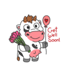 MooMoo the cow in love（個別スタンプ：15）