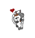 MooMoo the cow in love（個別スタンプ：22）