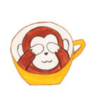 Coffee, milk in cup（個別スタンプ：19）
