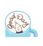 Coffee, milk in cup（個別スタンプ：31）