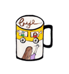 Coffee, milk in cup（個別スタンプ：32）