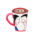Coffee, milk in cup（個別スタンプ：34）