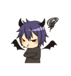 天使の女の子と悪魔の男の子（個別スタンプ：6）