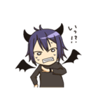 天使の女の子と悪魔の男の子（個別スタンプ：10）