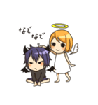 天使の女の子と悪魔の男の子（個別スタンプ：23）