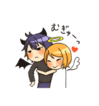 天使の女の子と悪魔の男の子（個別スタンプ：27）