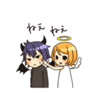 天使の女の子と悪魔の男の子（個別スタンプ：29）