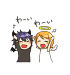 天使の女の子と悪魔の男の子（個別スタンプ：30）