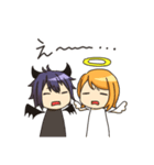天使の女の子と悪魔の男の子（個別スタンプ：31）