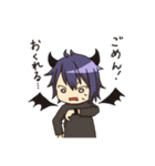 天使の女の子と悪魔の男の子（個別スタンプ：35）