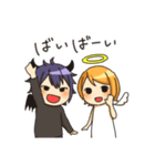 天使の女の子と悪魔の男の子（個別スタンプ：40）