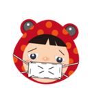 Red frog -KiKi（個別スタンプ：36）