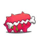 3つの奇妙な生き物の日常（個別スタンプ：2）