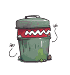 3つの奇妙な生き物の日常（個別スタンプ：4）