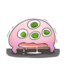 3つの奇妙な生き物の日常（個別スタンプ：34）