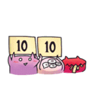 3つの奇妙な生き物の日常（個別スタンプ：37）
