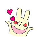 マフラーもこもこうさこ（個別スタンプ：2）