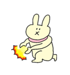マフラーもこもこうさこ（個別スタンプ：3）