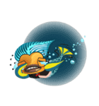 Funny Mermaid Boy（個別スタンプ：15）