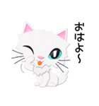 白猫のサンデー 2（個別スタンプ：1）