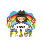 LOVE AND PEACE ALL FOR SMILE ver.1（個別スタンプ：32）