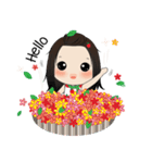 Apple with fun characters[EN]（個別スタンプ：3）