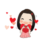 Apple with fun characters[EN]（個別スタンプ：11）