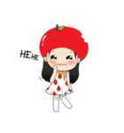 Apple with fun characters[EN]（個別スタンプ：13）