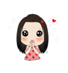 Apple with fun characters[EN]（個別スタンプ：21）