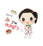 Apple with fun characters[EN]（個別スタンプ：24）