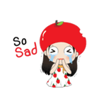 Apple with fun characters[EN]（個別スタンプ：28）