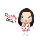 Apple with fun characters[EN]（個別スタンプ：35）