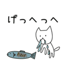 主人公ねことC-1と食べ物たち（個別スタンプ：39）
