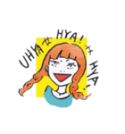 ユニユニ＆ハシビロさん おしゃれスタンプ★（個別スタンプ：7）