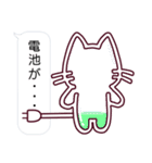 プラグ猫のふきだしスタンプ（個別スタンプ：12）