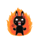 Kati Black rabbit（個別スタンプ：6）