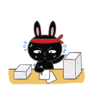 Kati Black rabbit（個別スタンプ：35）