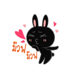 Kati Black rabbit（個別スタンプ：38）