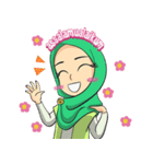 Nabila Cute Hijab Girl（個別スタンプ：1）