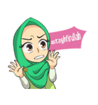 Nabila Cute Hijab Girl（個別スタンプ：3）