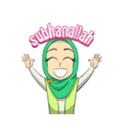 Nabila Cute Hijab Girl（個別スタンプ：5）