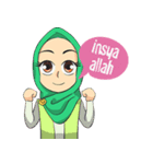 Nabila Cute Hijab Girl（個別スタンプ：6）