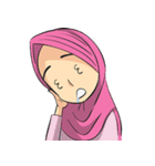 Nabila Cute Hijab Girl（個別スタンプ：14）