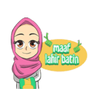 Nabila Cute Hijab Girl（個別スタンプ：19）