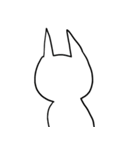 うすらわらいネコ（個別スタンプ：11）