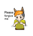 Yochi Fox boy Eng.ver（個別スタンプ：7）