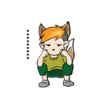 Yochi Fox boy Eng.ver（個別スタンプ：31）